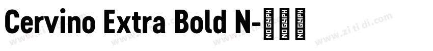 Cervino Extra Bold N字体转换